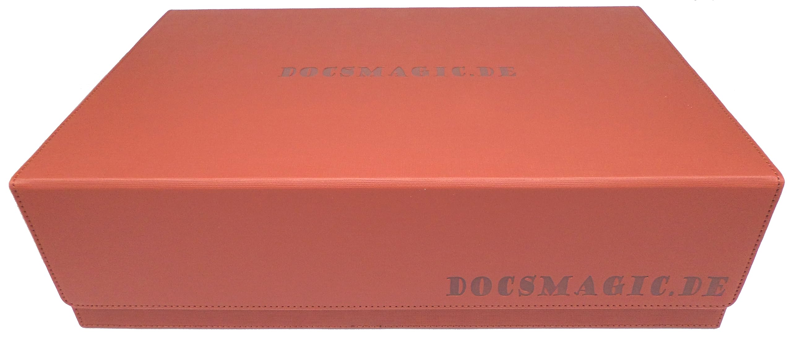 docsmagic.de Premium 3-Row Trading Card Storage Box Copper + Trays & Divider - MTG PKM YGO