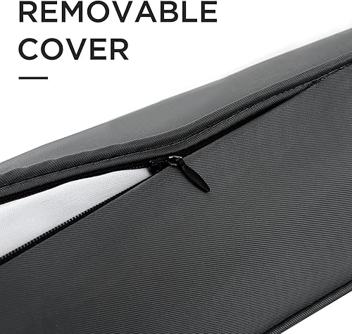 Miniatura 3 de Sunolga Tapón impermeable para debajo de la puerta de 32 pulgadas, 1.9 libras, relleno de cuentas de vidrio y algodón, extraíble, lavable a máquina,