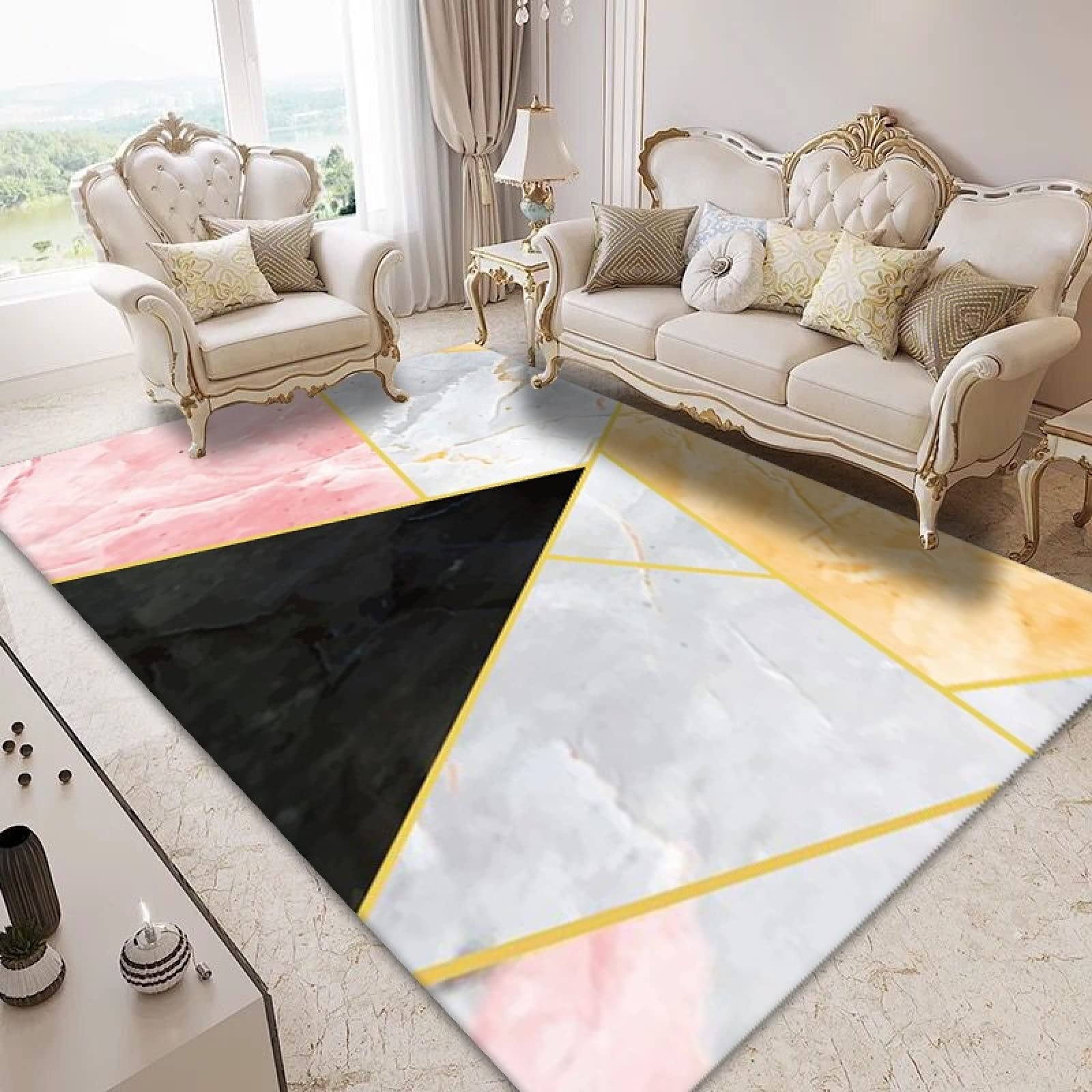 Tapis d'entrée antidérapant et paillasson extérieur intérieur lavable pour maison