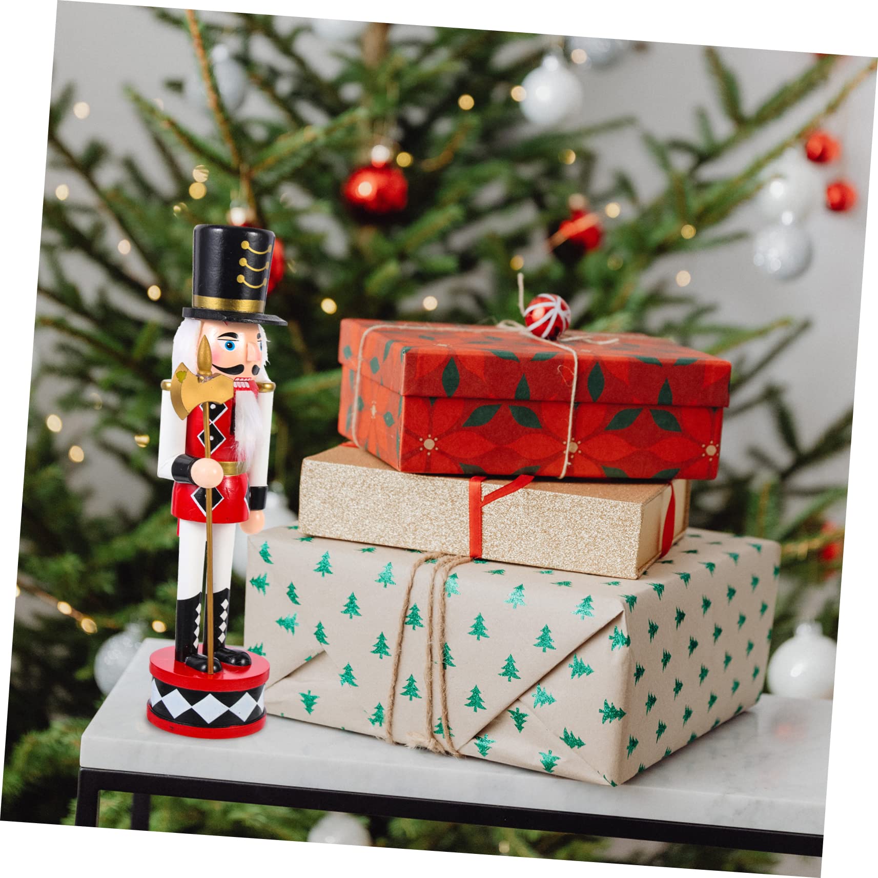 PRETYZOOM 4 Pièces Casse-Noix à Debout Casse-Noix Suspendu De Noël Chiffres De Casse-Noix De Noël Décor De Casse-Noisette De Bureau Décorations De Casse-Noix Jouets De Noël Bois