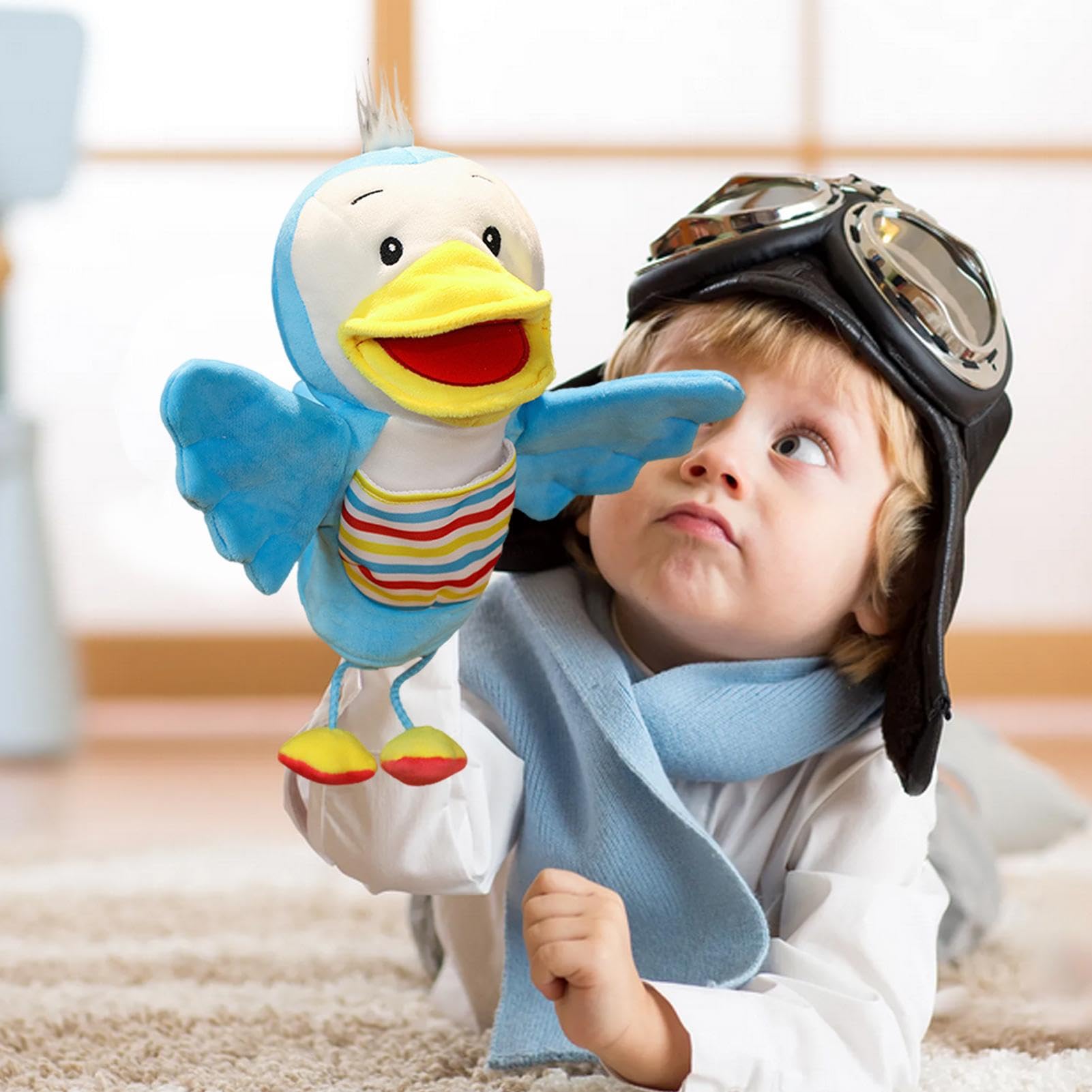 Jkkant Marionnettes à Main d'Animaux, Jouets en Peluche Tortue de Mer & Dinosaure de 11 Pouces, Marionnettes de Jeu de Rôle pour Enfants, Jeu Imaginatif de Simulation, Enseignement Préscolaire Jkkant Marionnettes à Main d'Animaux, Jouets en Peluche Tortue de Mer & Dinosaure de 11 Pouces, Marionnettes de Jeu de Rôle pour Enfants, Jeu Imaginatif de Simulation, Enseignement Préscolaire