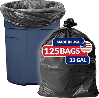 Reli. SuperValue 33 Gallon Trash Bags | 125 Count | Made in USA