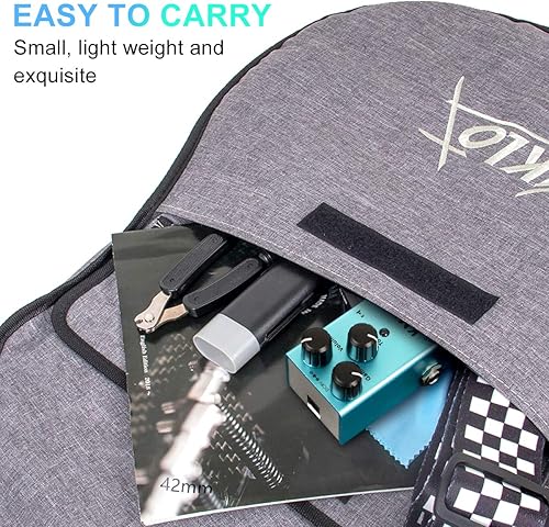 Miniatura 6 de lotmusic Pedal de efectos Crunch Distortion para guitarra eléctrica, pequeño, tipo single, corriente continua de 9V, True Bypass