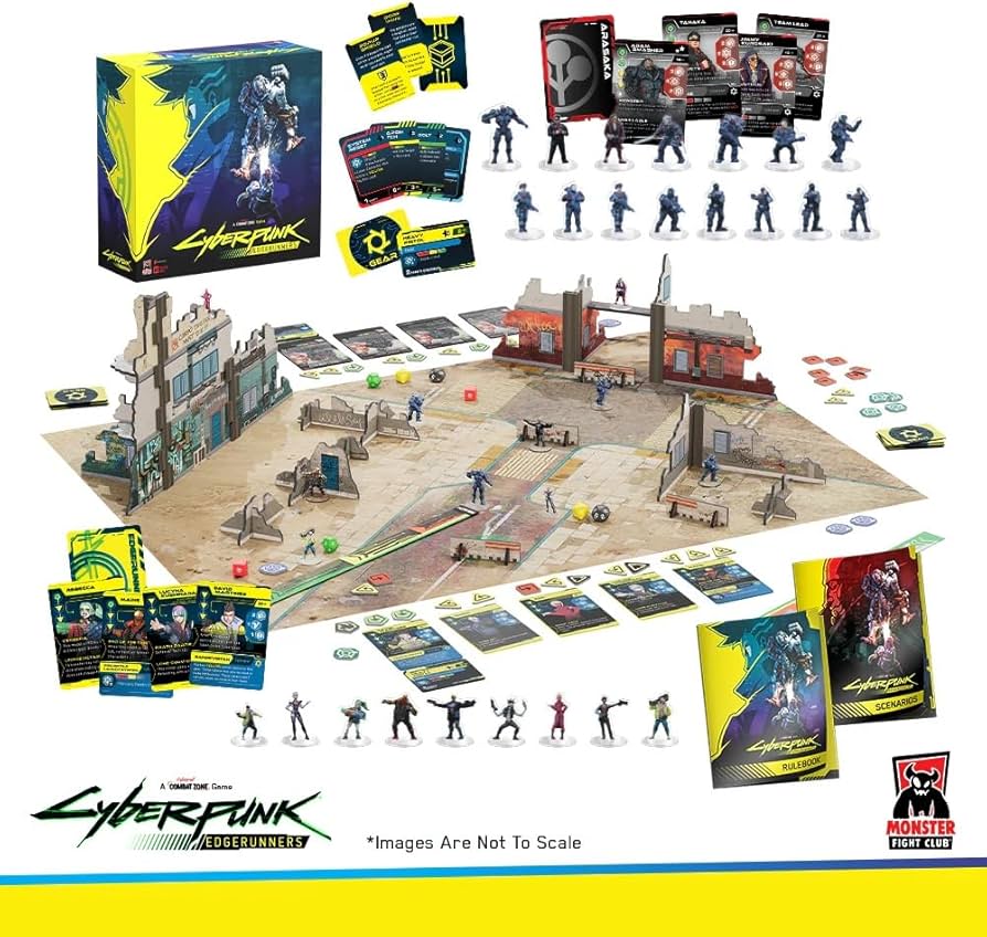 Amazon.com: Cyberpunk Edgerunners: Combat Zone Board Game : Toys