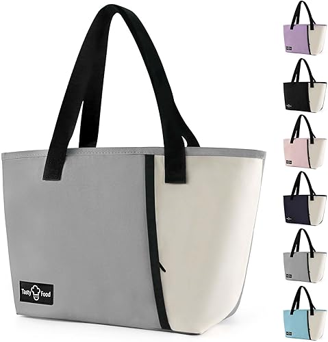 Miniatura 1 de Bolsa de almuerzo para mujeres y hombres, lonchera reutilizable, gran capacidad, a prueba de fugas, con bolsillo frontal para el trabajo, oficina,