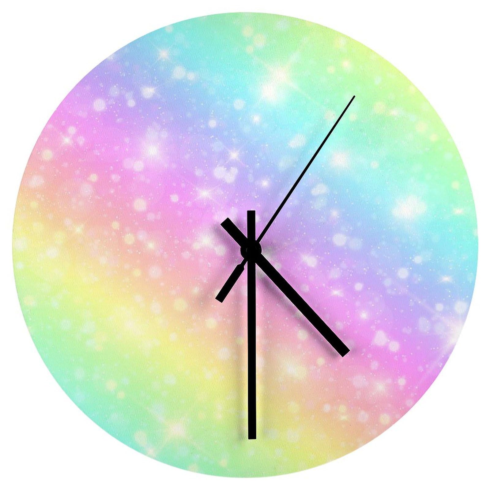 Horloge facile à lire Nugier ronde de 24 cm pour stopper les nuisances sonores du tic-tac