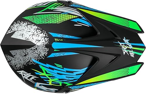 Miniatura 3 de Casco Motorcross, casco todoterreno para motocross, casco ATV, casco de motocicleta juvenil, casco de cara completa unisex, cómodo y ligero,