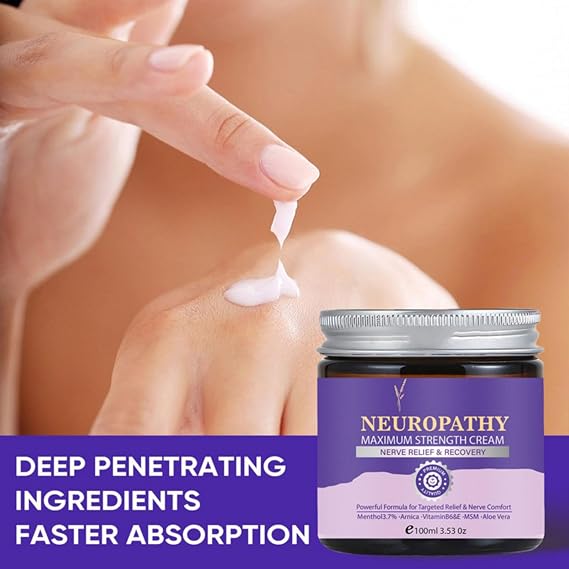 Neuropathy Maximum Cream, 238g Body Lotion, Neuropathy Pa-in Cream for Feet, Nourishing Skin Butter, Soothing Skin Creams for Body, Mild Skin Care Balm
