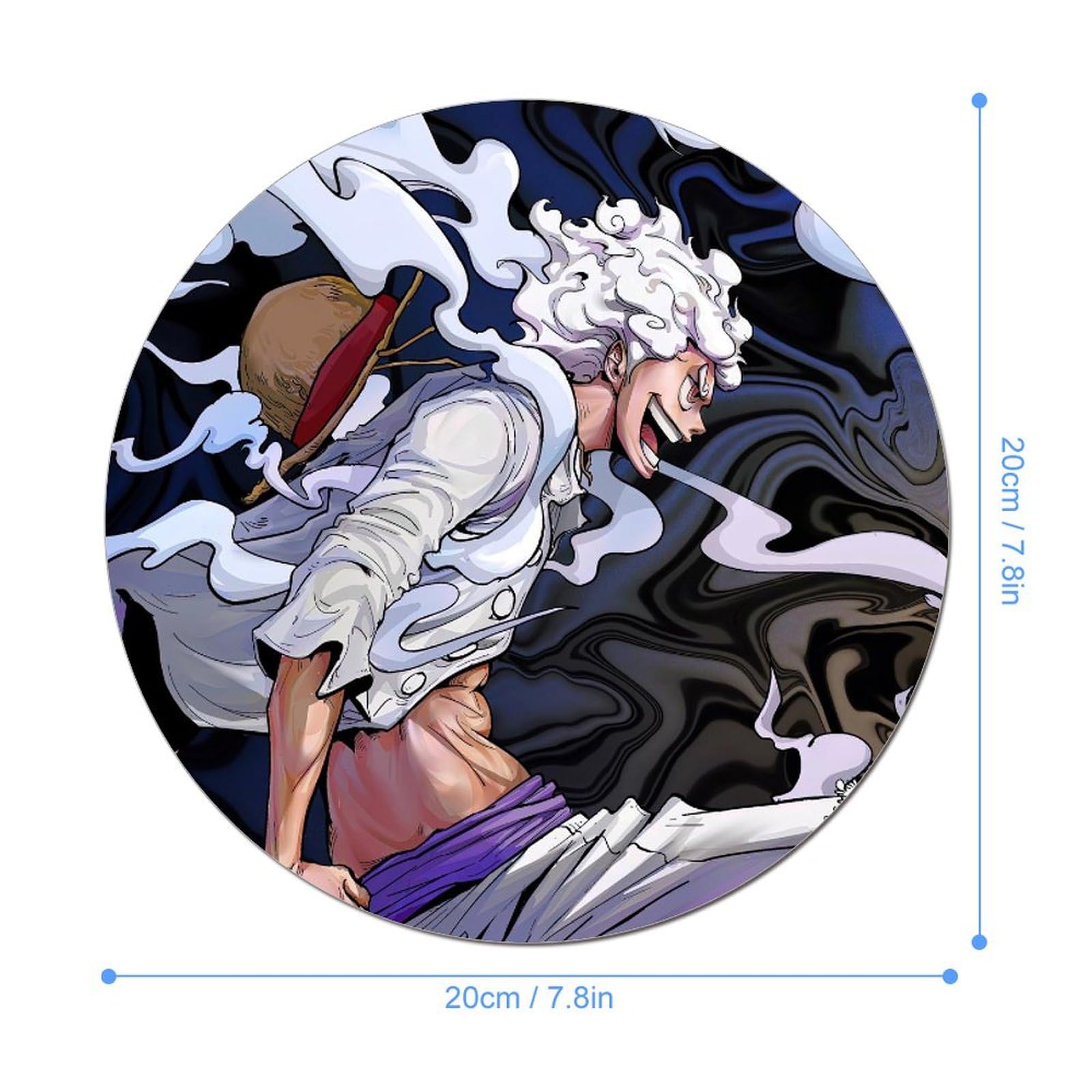 Amazon.co.jp: マウスパッド ワンピース ルフィ ONE PIECE ギア5 丸型