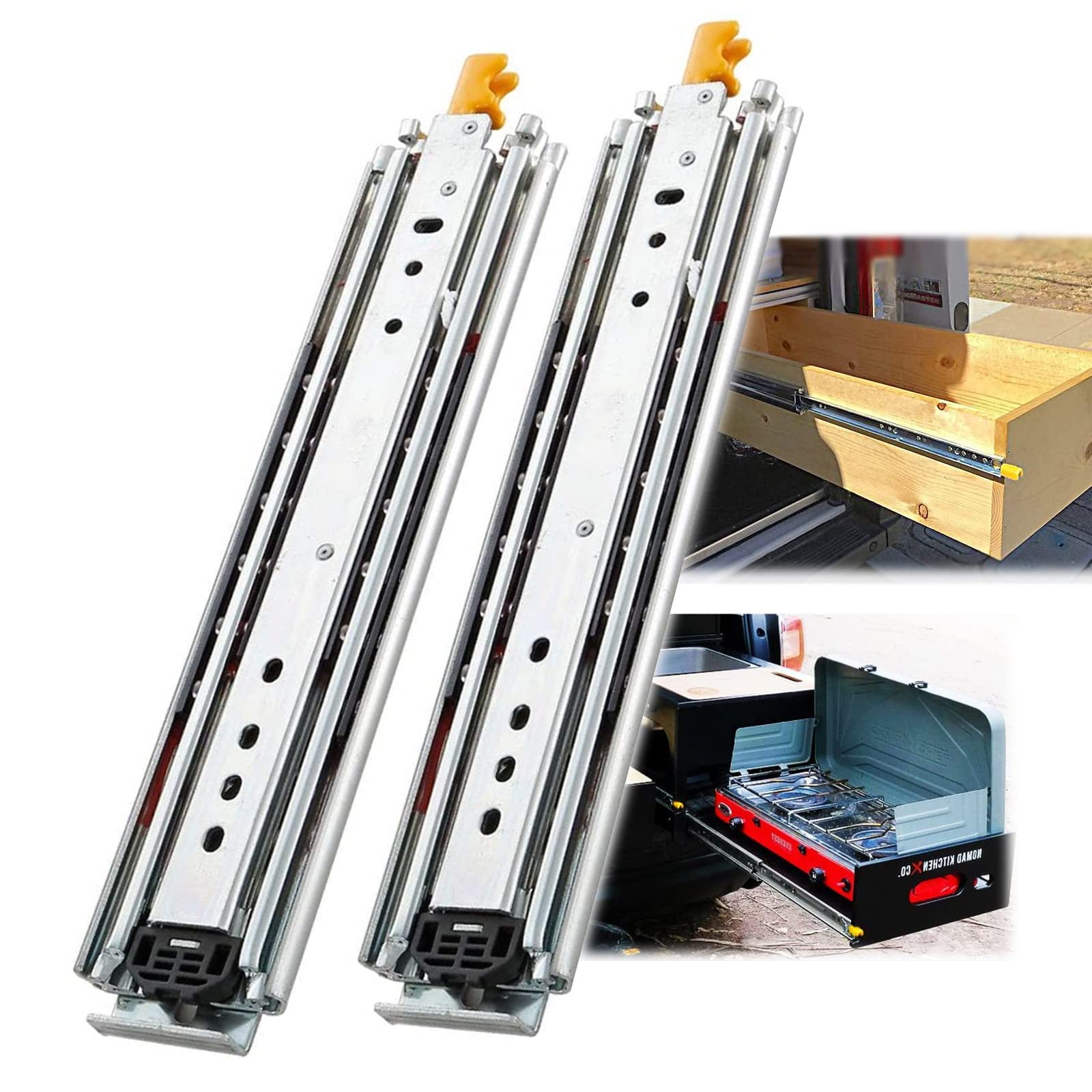 Amazon.co.jp: スライドレール 300-1500mm 超重量用 引き出しスライド