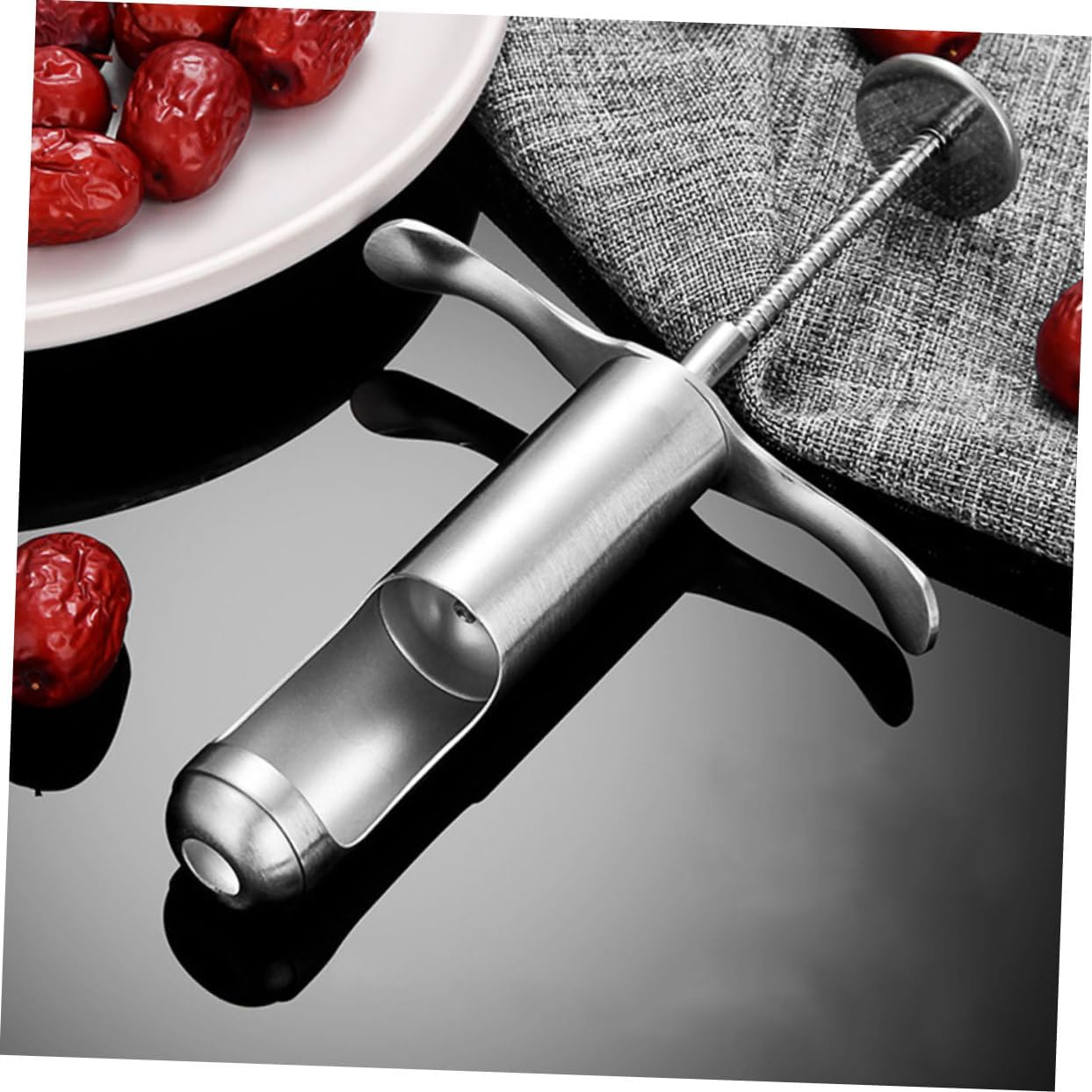 PRETYZOOM 3pcs Manual Jujube Core Remover Tool Ergonomic Kitchen Gadget for Easy Removal of Red Dates and Other Fruits Lightweight and Portable Design for Everyday Use