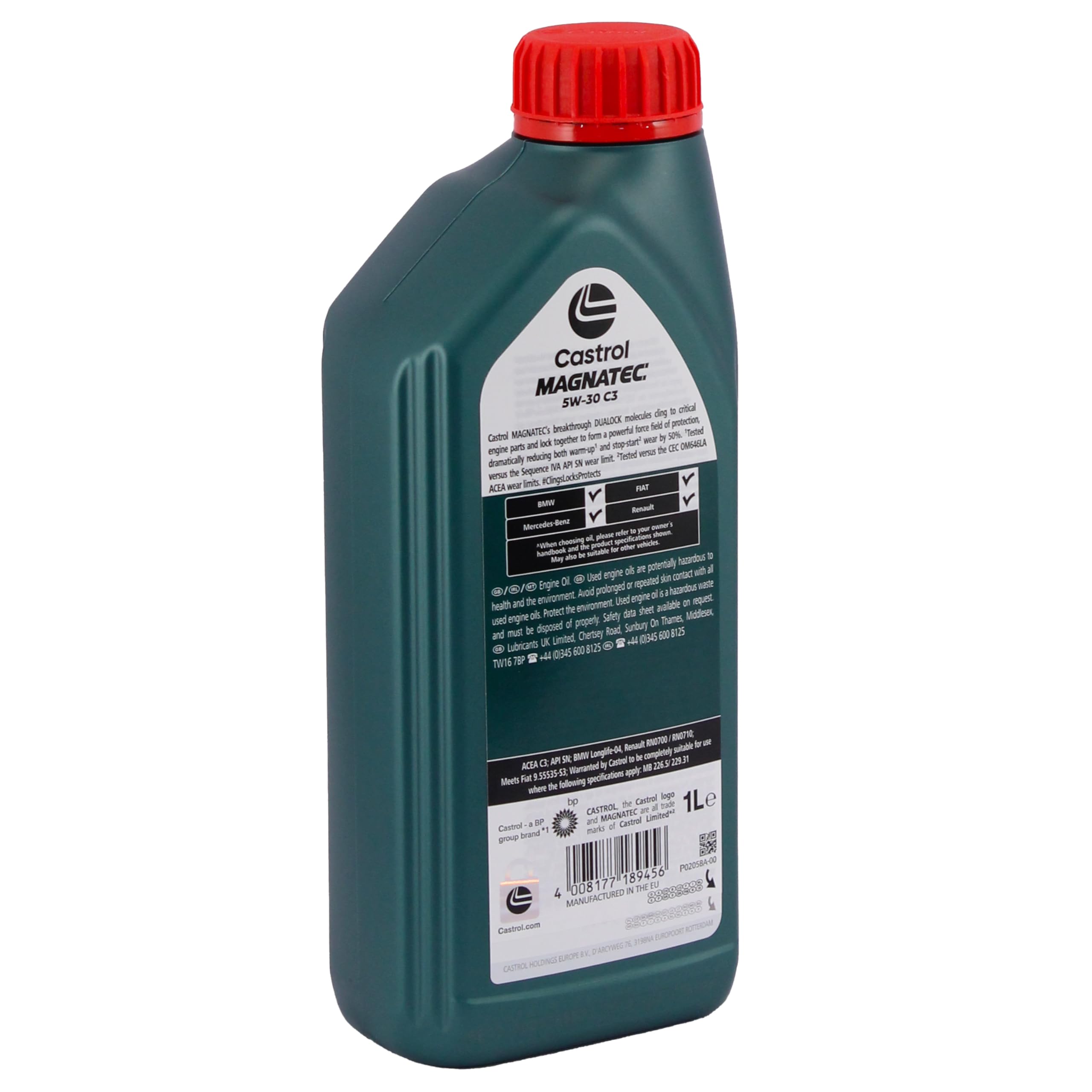 Aceite motor 5w30 auto benzina lubricante Castrol Magnatec Stop Start 5w-30 C3 con Llavero sacacorchos 5x1lt