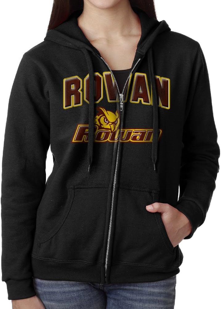 Women Rowan University RU Rowan Profs Logo Hoodie Sweatshirt Black