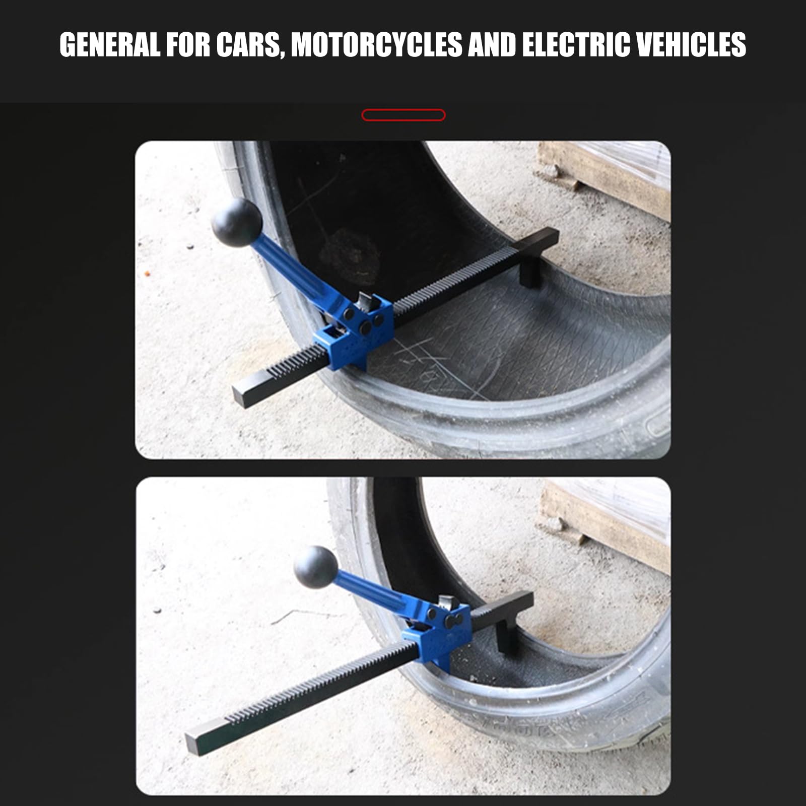 Einfach zu verwendendes Reifenreparaturwerkzeug und Expander für Motorräder, Fahrräder, einfaches Design, schnelle Befestigung auf der Straße, ideal für Notfälle, ergonomischer, tragbares