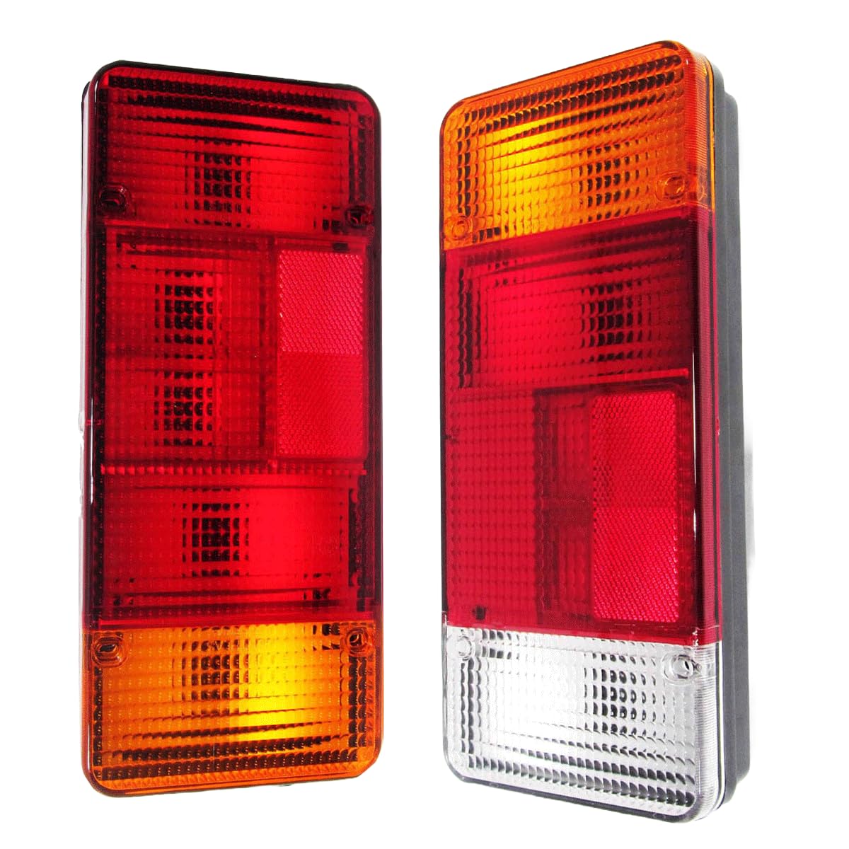 Lot de 2 Feux Arrière 12V 24V pour Camion Remorque Châssis Compatible avec Iveco Daily Tipper Peugeot Boxer Citroen Jumper Fiat Ducato Renault Master Nissan Cabstar Mascott 1991-2003