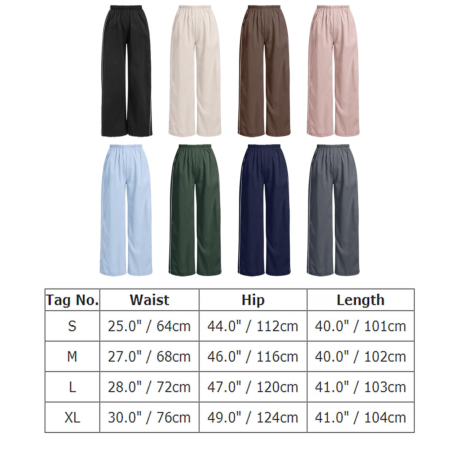 Odizli Pantalones de chándal para mujer, cintura alta, Y2K, holgados, con bolsillos
