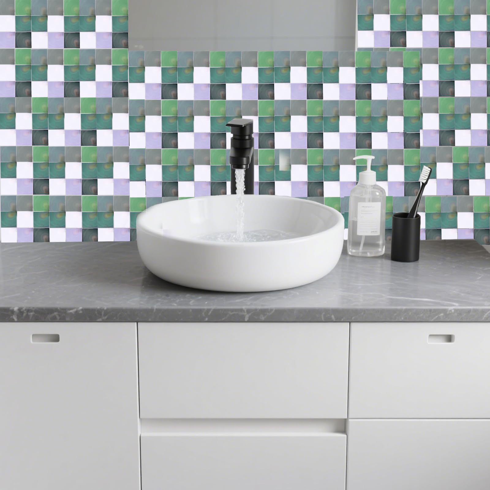150 Pcs Small Mirrors for Crafts 3 Shapes Self-Adhesive Craft Mirrors Rhombus Rounds Squares DIY Mirror Mosaic Tiles for Crafts Supplies