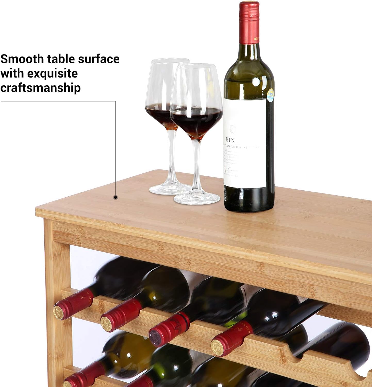 Buy SONGMICS 42Bottle Wine Rack Free Standing Floor, 7Tier Display