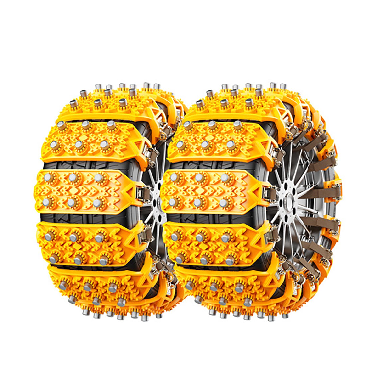 Snow Chains for Cars for Nissan Pulsar Rouge Sentra Titan Navara, Anti-Slip Snow Chains Adjustable Car Snow Chain Aid Tire Chain Fit Tire Width 165mm-265mm(6.5-10.43''),D 16Pcs