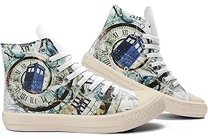 Starry Night Canvas Sneakers - Custom Printed for a Cosmic Fit