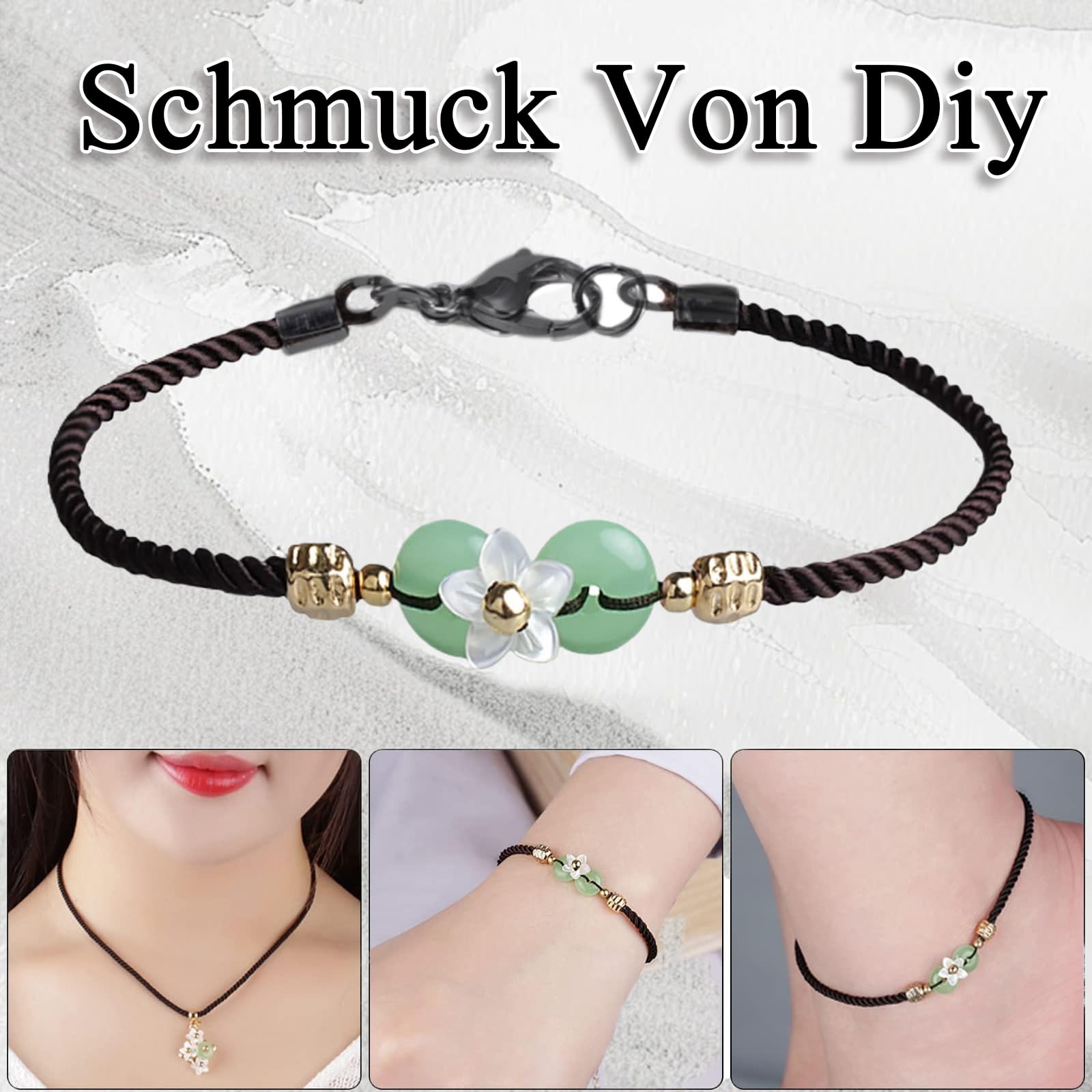 5 Stück Edelstahl Karabinerverschlüsse - Schmuckverschluss Für 2-3mm Bänder