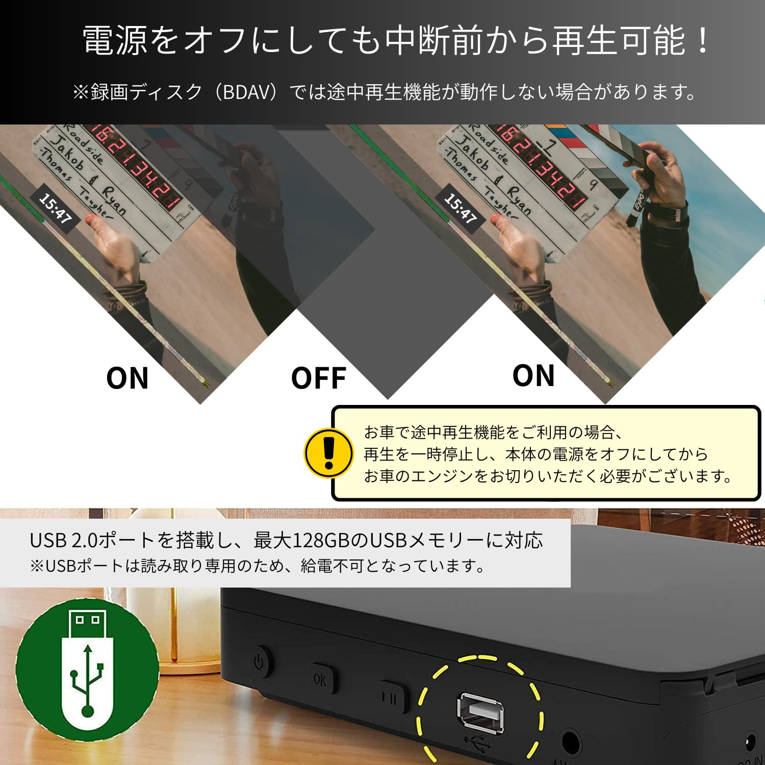 ポータブル Blu-rayプレーヤー 木目調 Amazon | ポータブルブルーレイプレーヤー DVDプレーヤー ブラック