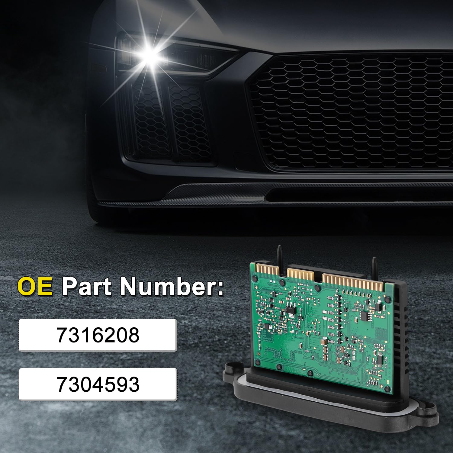 LICHENGTAI Xenon-Scheinwerfer TMS-Modul Für BMW 5er F10 F18 F07 F11 Xenon Modul Scheinwerfer Treibermodul Scheinwerfereinheit Steuermodul Leistungsmodul 7316208 7304593