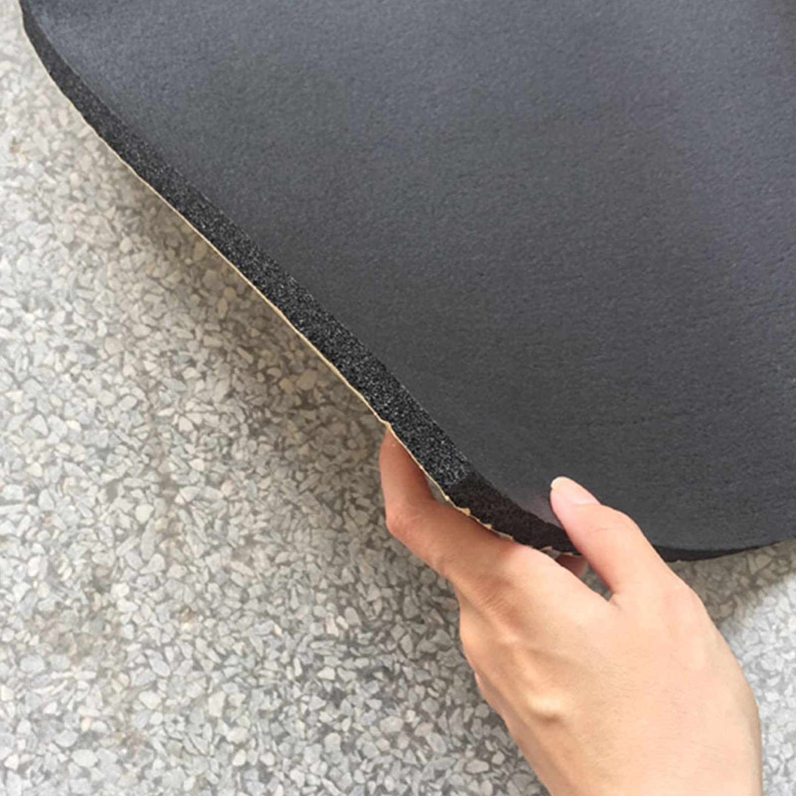 Alfombrilla de sonido para coche, 200 x 50 cm, 10/20 mm, aislamiento térmico y ruido, espuma de celda cerrada