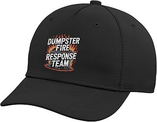 Dumpster Fire Response Team Workplace Work Humor Employee Adjustable Baseball Hat