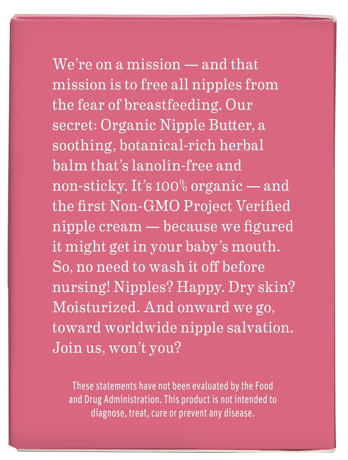 Earth Mama Organic Nipple Butter Breastfeeding Cream, Lanolin-Free, Safe for Nursing & Dry Skin, Non-GMO Project Verified, 2 Fl Oz