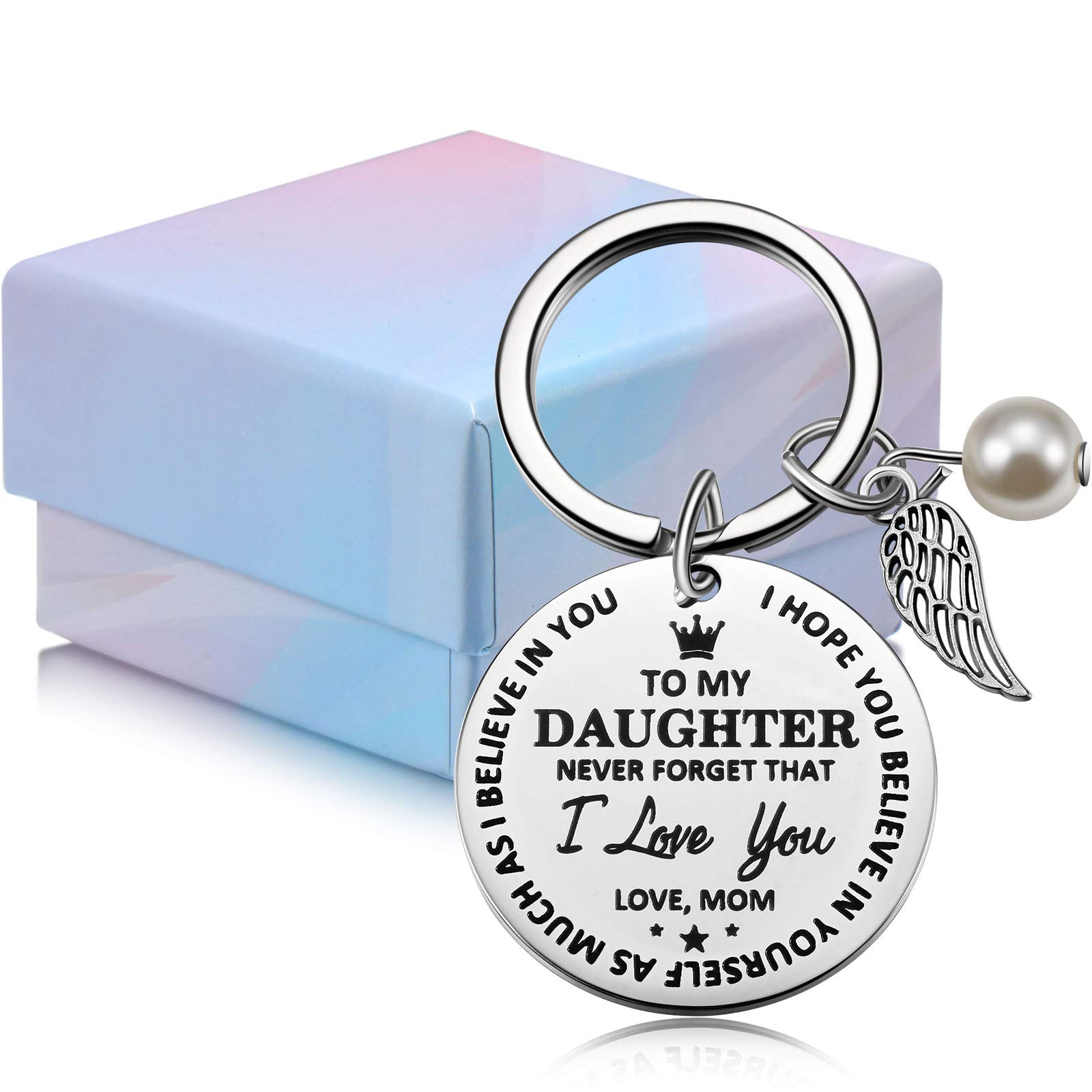 To My Son Or Daughter Keyring Daughter Son Inspirational Keychain