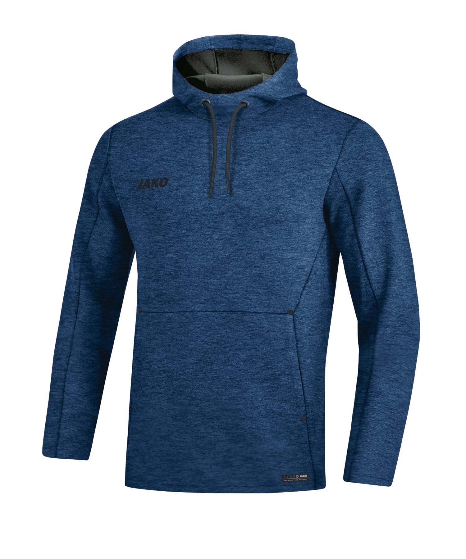JAKO Premium Basics Women's Hooded Sweatshirt, womens, Women's hooded sweatshirt., 6729, Marine mottled, 36 (EU)