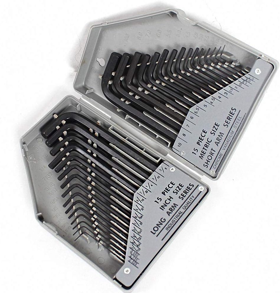 Amazon.com: 30pcs/set Allen Wrench Hex Key Set Long Short Arm with Case ...