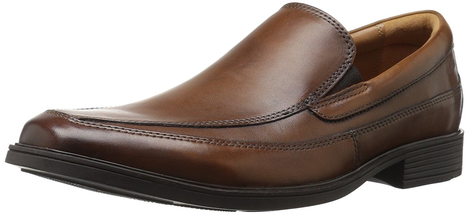 Clarks Men's Tilden Free Slip-On Loafer, Dark Tan, 6 UK
