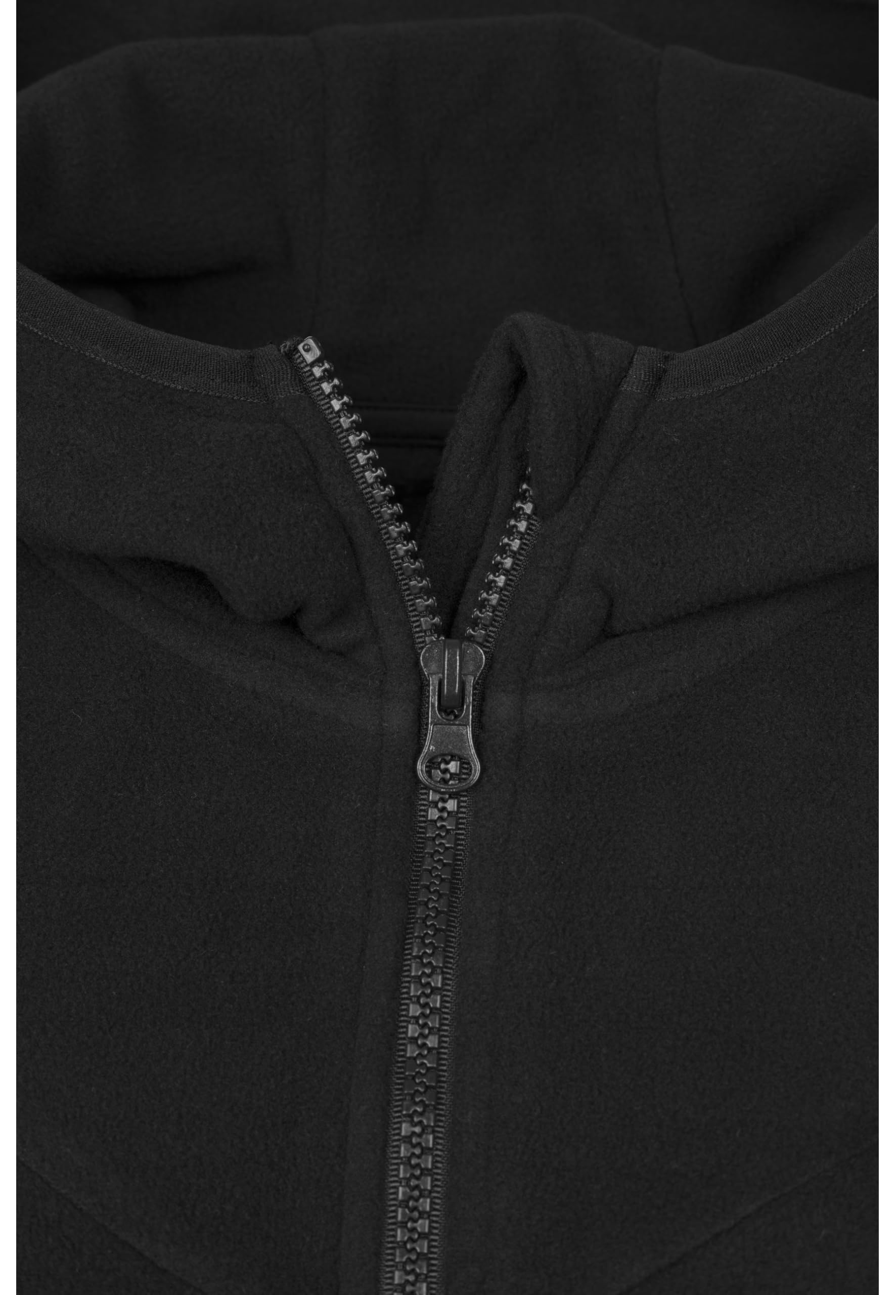 Urban Classics Ladies Polar Fleece Zip Hoodie Mujer Capucha con Cremallera Negro Daumenlöcher Regular