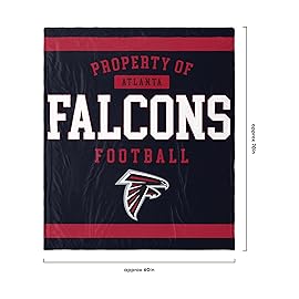FOCO Atlanta Falcons NFL Team Property Of Sherpa Fleece Blanket