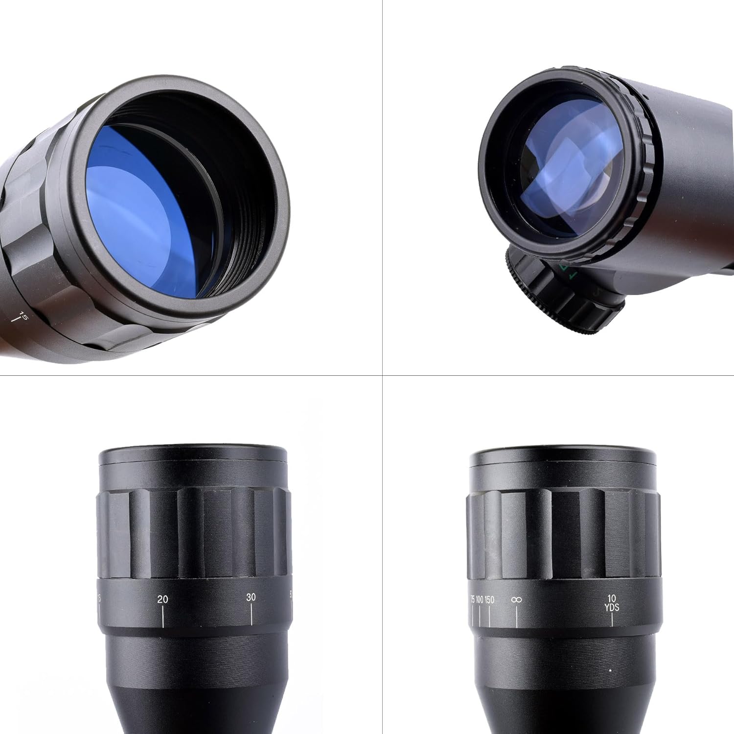 WIPBOTE 6-24x50 Illuminated Rifle Scope with 20mm Picatinny Rail Mount for Rifle Hunting - Red Green Reticle