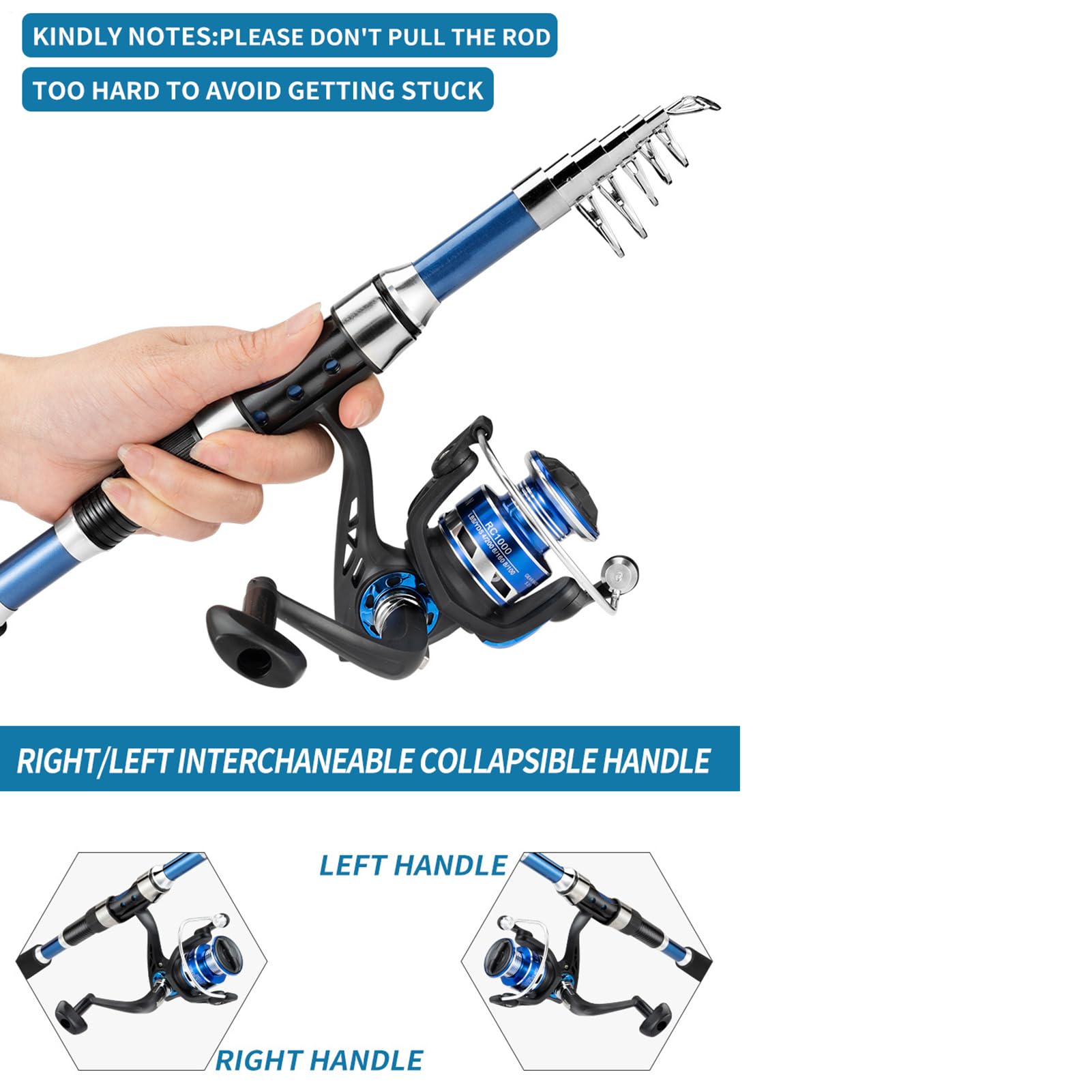 Canna da pesca e mulinello combinato, set da pesca combinato con mulinello | Kit di attrezzi per pesca alla spigola, attrezzatura da esterno per uomini principianti pescatori da viaggio