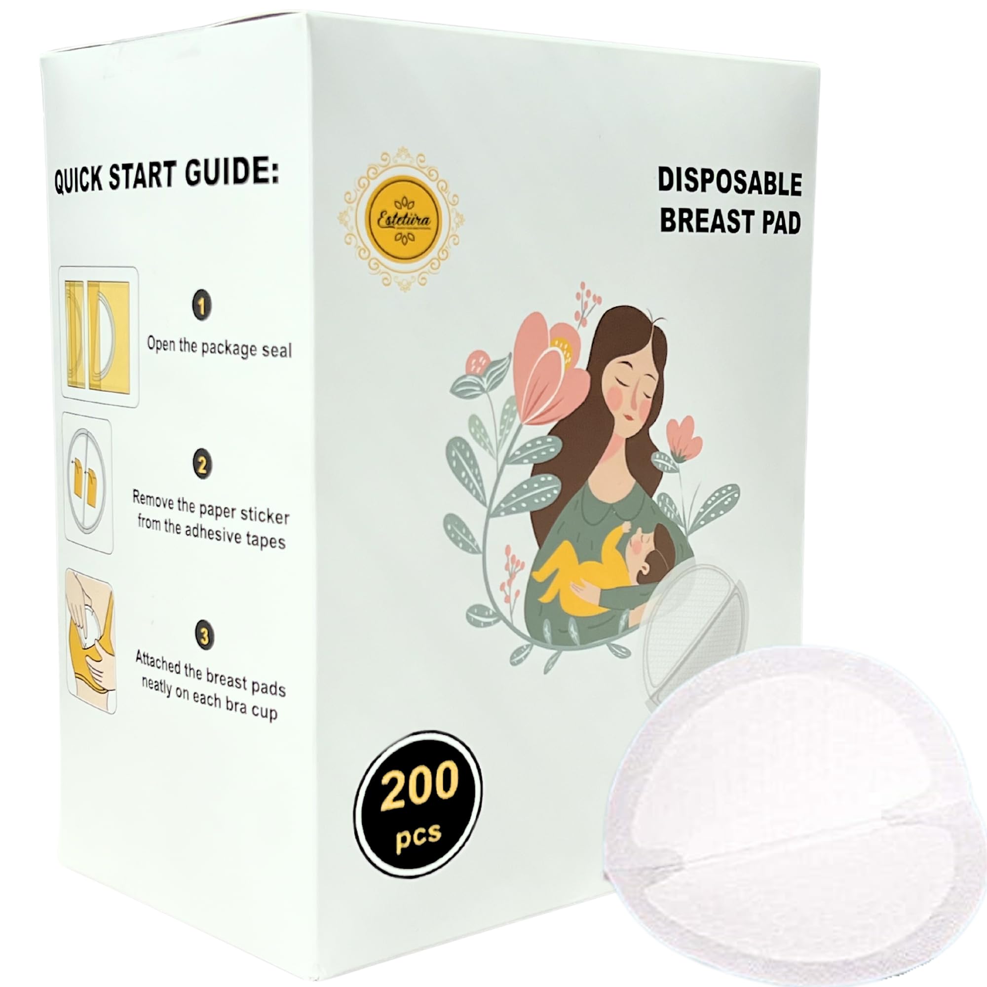 Amazon : Disposable Nursing Pads 200 Count - Ultra Absorbent, Stay