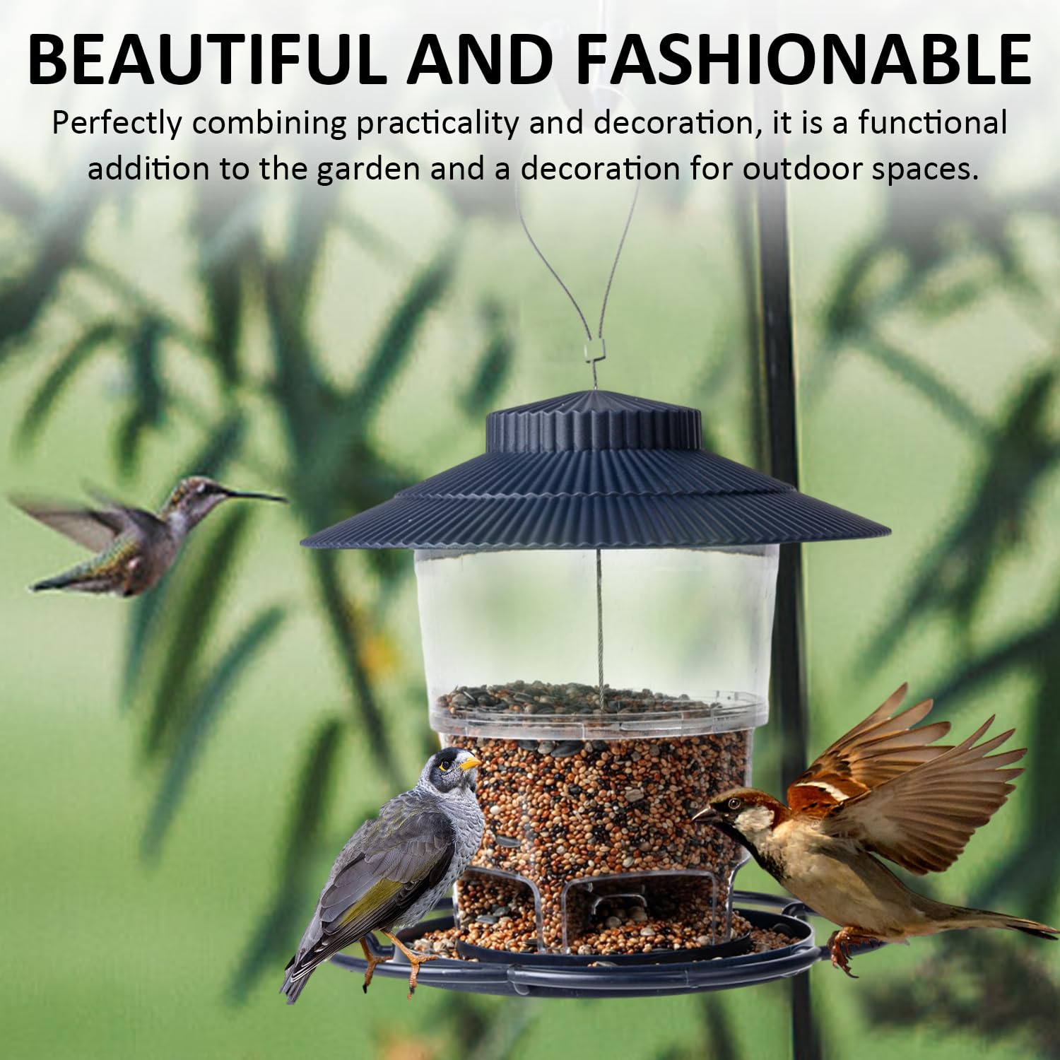 Distributeur De Nourriture Pour Oiseaux - Résistant Aux