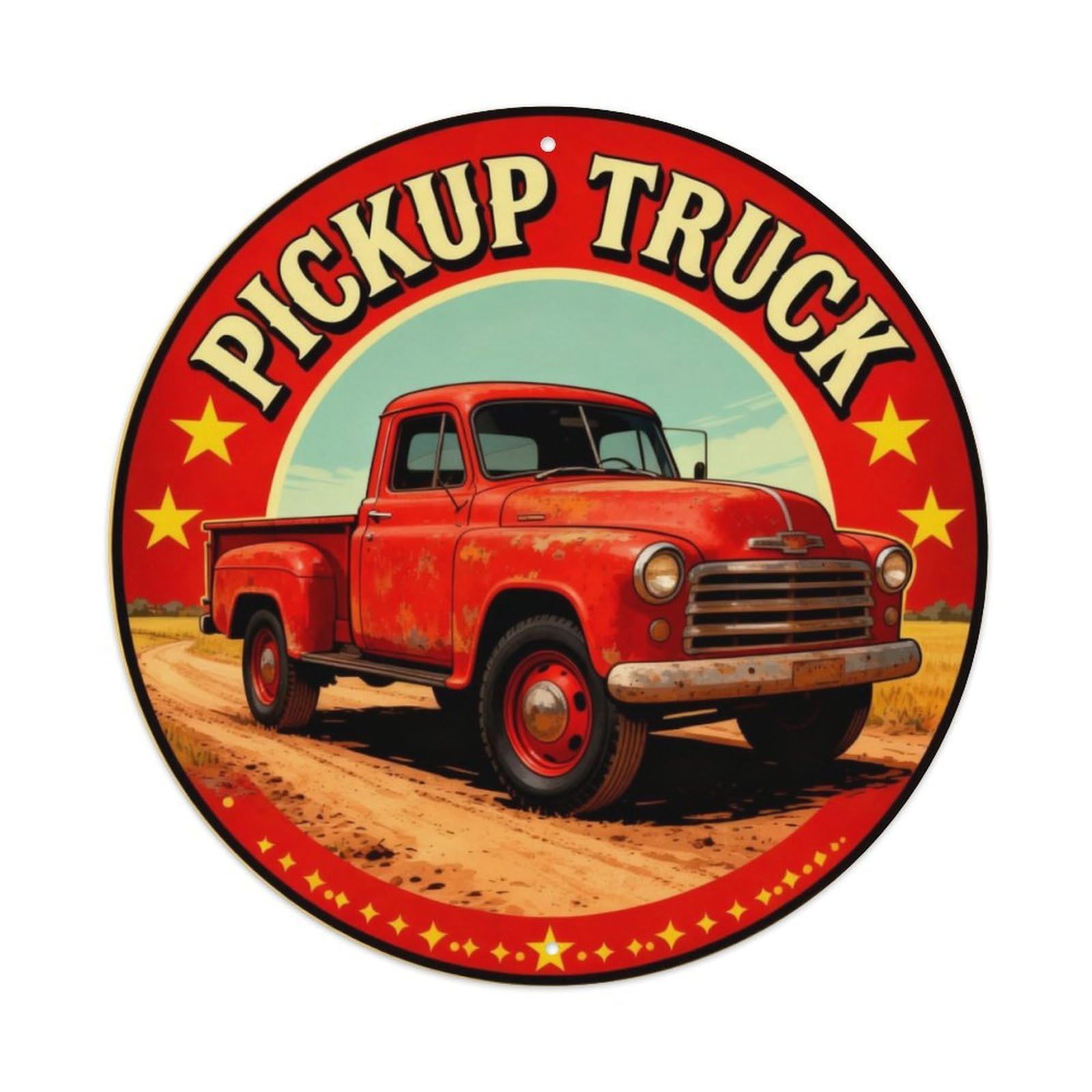 Pickup Truck Country Sign Metal Tin Sign Plaque