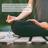 Vista 206 de Amazing Gemstone Amethyst Pyramid Crystal Healing Stones - 2" Great Pyramid Figurine of Natural Stone Pyramid for Meditation, Reiki, Chakra