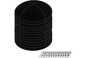 Genuine Suede Kippot - Bulk Packs or Single Pieces with Clips
