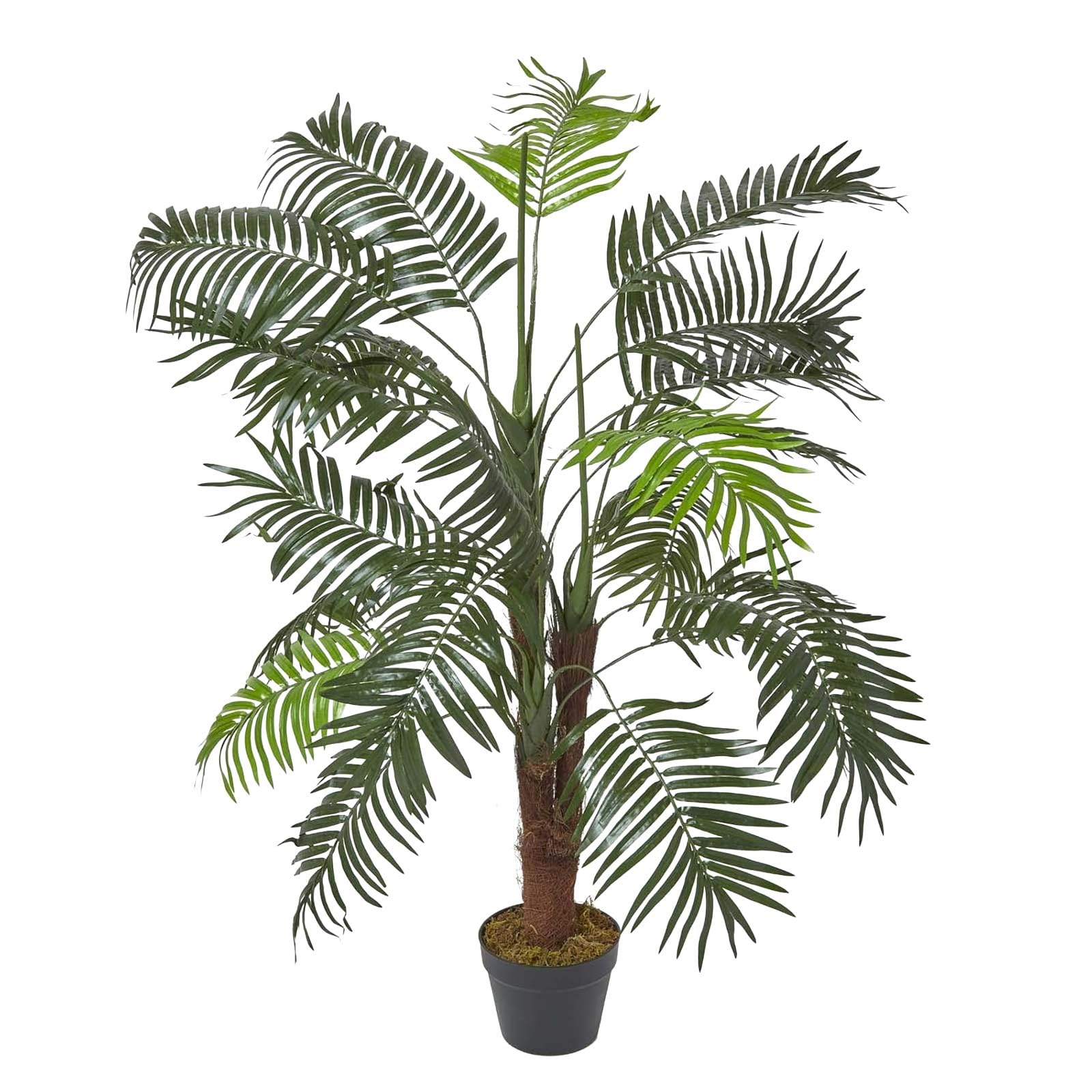 Homescapes Grün Green Palm Tree Artificial Plant With Pot, 120 Cm