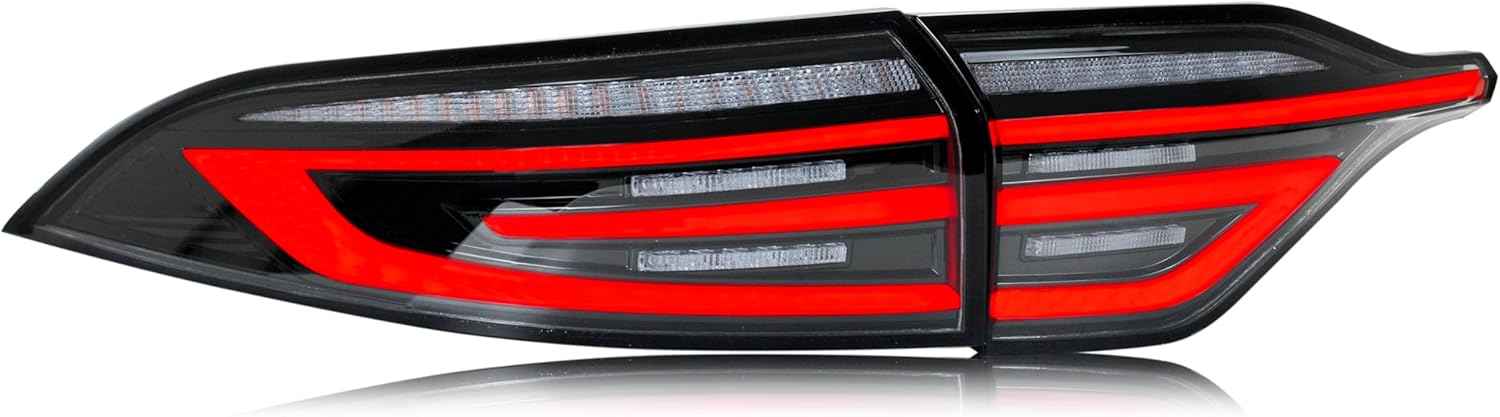 inginuity time LED Tail Lights & Center Lamp for Toyota Corolla 2020 2021 2022 2023 2024 E210 12th Gen Sedan Start-up Animation Sequential Turn Signal Clear Rear Lamps Accessary Assembly