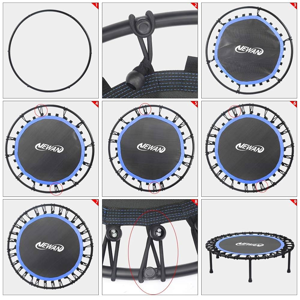 Amazon.com : Newan 40'' Silent Fitness Mini Trampoline