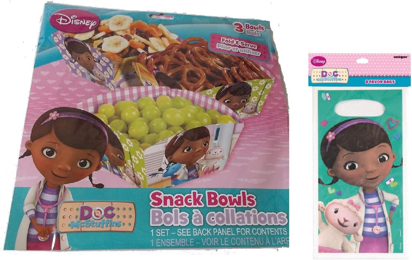 Amazon.com: Unique Doc McStuffins Birthday Party Supplies Bundle ...