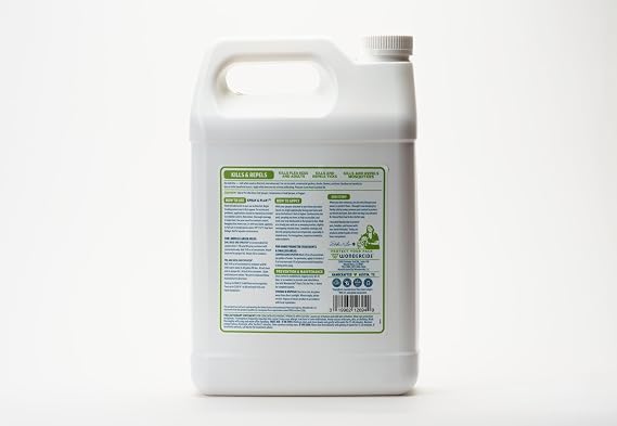 Wondercide - Flea and Tick Spray Concentrate for Yard and Garden with Natural Essential Oils Kill, Control, Prevent, Fleas, Ticks, Mosquitoes and Insects - Safe Around Pets, Plants, Kids - 1 Gallon