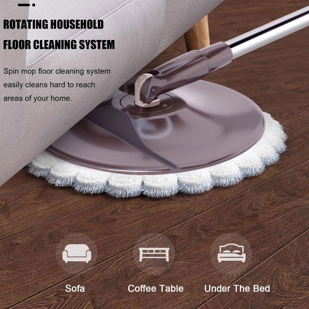 Mopa de microfibra autolimpiante con cabezal giratorio de 360° para limpieza de madera dura, laminado, mármol, azulejos y paredes