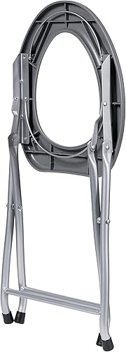 Miniatura 7 de Alpcour Asiento de inodoro portátil – Cómodo compacto y ligero para interiores y exteriores con ganchos integrados para bolsa y bolsa de viaje –